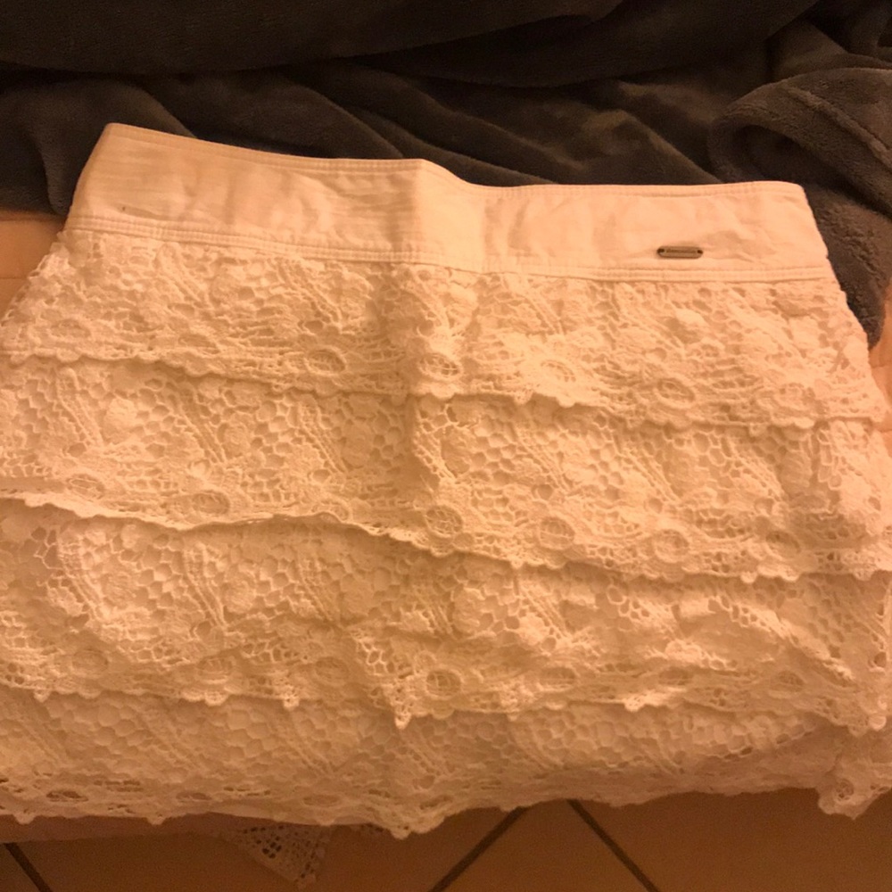 Abercrombie & Fitch Kids White Lace Mini Skirt
